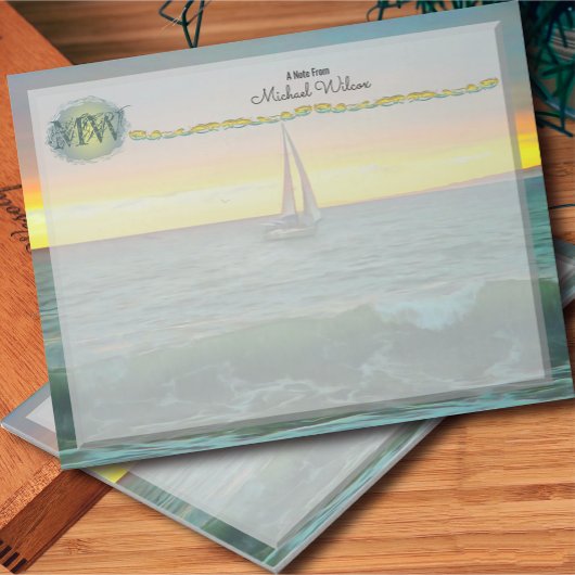 バンデラス湾の帆船0884 ノートパッド