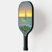 バンデラス湾の帆船0884 ピックルボールラケット (左)