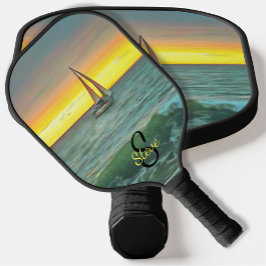 バンデラス湾の帆船0884 ピックルボールラケット