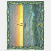 バンデラス湾の帆船0884 フリースブランケット (正面)