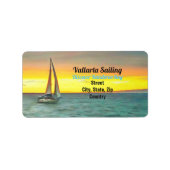バンデラス湾の帆船0884 ラベル (正面)