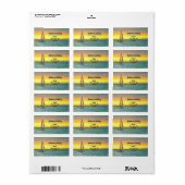 バンデラス湾の帆船0884 ラベル (フルシート)