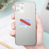 バンデラデルデパルタメントデカネロンズ – ウルグアイ シール (スマートフォン)