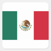 バンデラ・ド・メキシコ – メキシコ国旗 – メキシコ国旗 スクエアシール (正面)