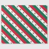 バンデラ・ド・メキシコ – メキシコ国旗 – メキシコ国旗 ラッピングペーパー (フラット)