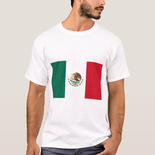 バンデラ・ド・メキシコ – メキシコ国旗 – メキシコ国旗 Tシャツ (正面)