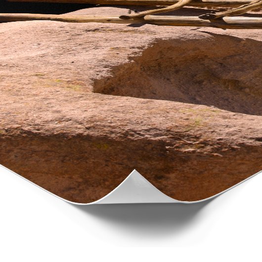 バンデリア国立記念碑の古代プエブロはしご ポスター (角)