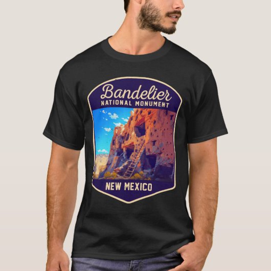 バンデLIER国定記念物 ニューメキシコ ハイキング Tシャツ (正面)