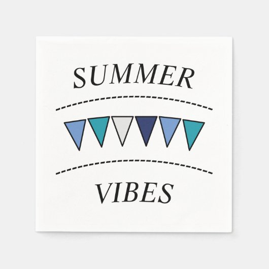 バントおもしろいサマービーブスクエアステッカー スタンダードカクテルナプキン (正面)