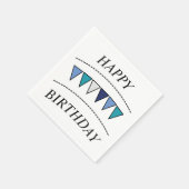 バントおもしろいハッピーバースデー スタンダードカクテルナプキン (角)