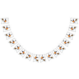 バントおもしろいフラッグハロウィーンウィッチカボチャ飛んでいる バンティングフラッグ