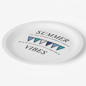バントおもしろいリング夏の雰囲気 ペーパープレート (アングル)