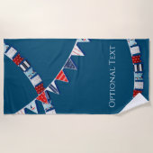 バント航海のング ビーチタオル (正面)