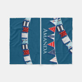 バント航海のング フリースブランケット (正面(横))