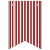 バント赤と白ストライプの バンティングフラッグ (第2の旗)