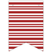 バント赤と白ストライプの バンティングフラッグ (第3の旗)