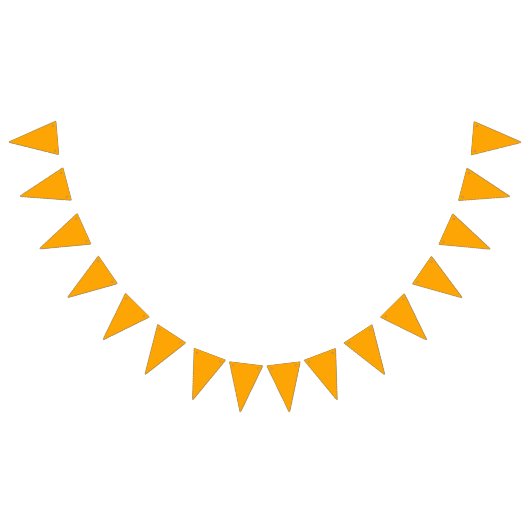 バント：三角形/フラグ – オレンジ バンティングフラッグ (全)