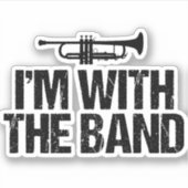 バンドおもしろいノートブックPCを持っているトランペット シール (正面)