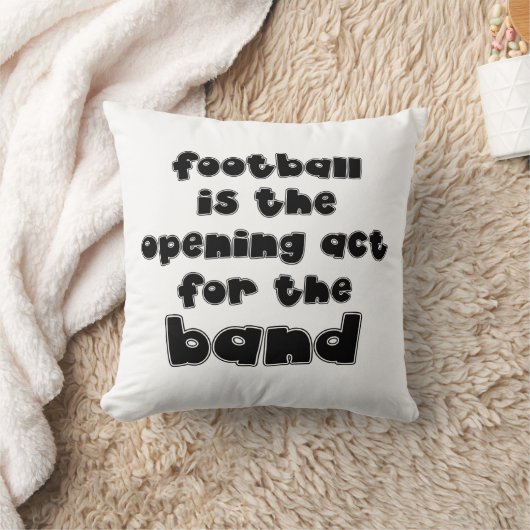 バンドおもしろい引用文のサッカー開幕法 クッション (ブランケット)