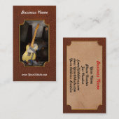 バンドで遊んでいる楽器-ギター- 名刺 (正面/裏面)