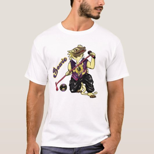バンドと一緒にいるボウイ Tシャツ (正面)