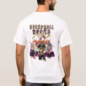 バンドと一緒にいるボウイ Tシャツ (裏面)