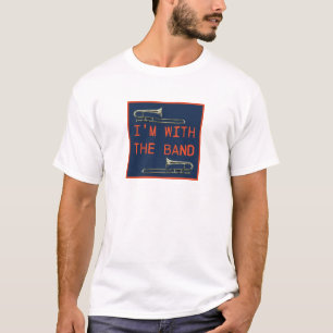 バンドのトロンボーン・ネイビーのorangeT-Shirtと一緒 Tシャツ