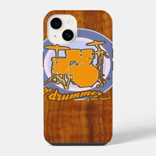 バンドのドラマー iPhoneケース (裏面)