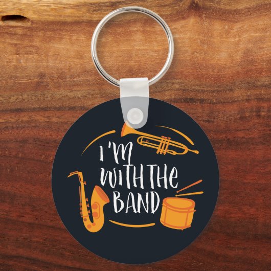 バンドのマーチングバンドおもしろいとカッコいい一緒だ キーホルダー (正面)