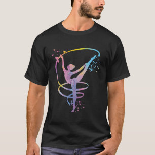 バンドの女の子と体操の子供のリズム体操 Tシャツ
