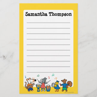 バンドのMaisyおよび友人の演劇 便箋