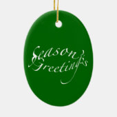 バンドを付けられたArgiopeのくものクリスマスのオーナメント セラミックオーナメント (裏面)