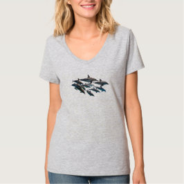 バンドウイルカVネックTシャツ Tシャツ