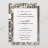 バンドウッドブラウス結婚式招待状 招待状 (正面/裏面)