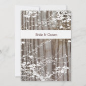 バンドウッドブラウス結婚式招待状 招待状 (裏面)