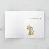 バンドエイドを持つ猫 カード (内部)