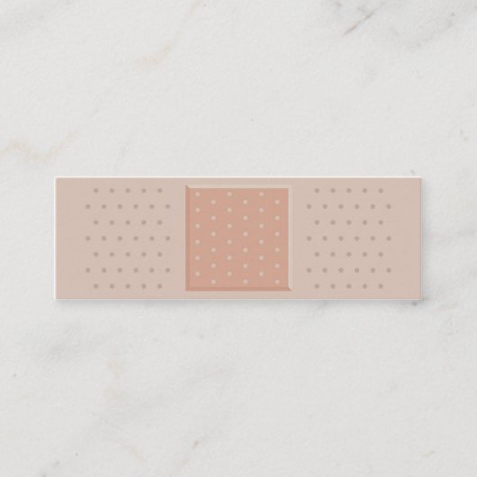 バンドエイドプラスター医学の細い名刺 スキニー名刺 (正面)