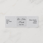 バンドエイドプラスター医学の細い名刺 スキニー名刺 (裏面)