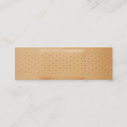 バンドエイド保険の名刺 スキニー名刺 (正面)