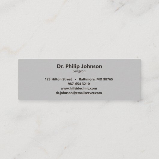 バンドエイド スキニー名刺 (裏面)