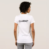 バンドキャンプのこの1時間…  [[CLARINET]] Tシャツ (裏面フル)