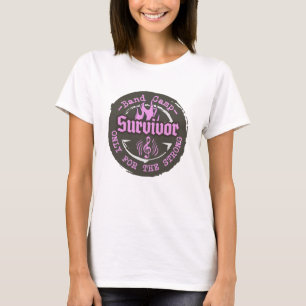 バンドキャンプ生存者 – ピンク Tシャツ