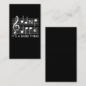 バンドギークミュージシャン音楽楽器プレーヤ 名刺 (正面/裏面)