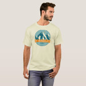 バンドクリフ山 ニューハンプシャー 星 月 Tシャツ (正面フル)