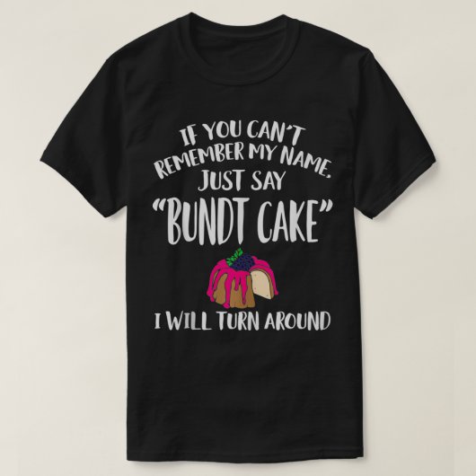 バンドケーキアパレルおもしろいケーキユニーク恋人のデザイン Tシャツ (デザイン正面)