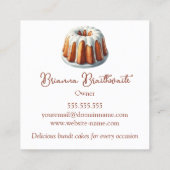 バンドケーキベーカリー スクエア名刺 (裏面)