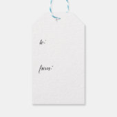 バンドケーキホリデーギフトラベル ギフトタグ (裏面)