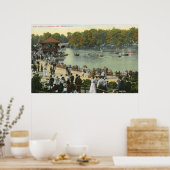 バンドコンサート、デラウェア公園、バッファロー1911ヴィンテージ ポスター (キッチン)