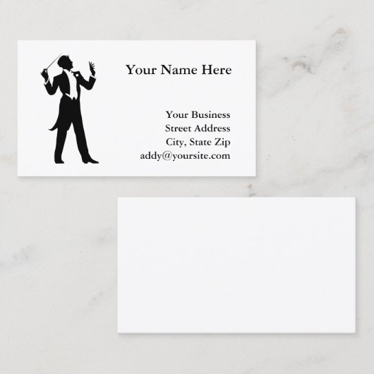 バンドコンダクタ 名刺 (正面/裏面)