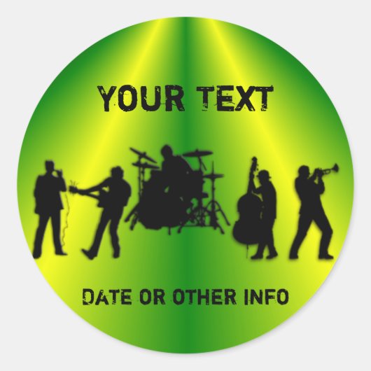 バンドステッカー ラウンドシール (正面)